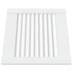 Vidaxl kastdeuren met lamellen 2 st 39,5x39,4 cm grenenhout wit