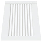 Vidaxl kastdeuren met lamellen 2 st 39,5x49,4 cm grenenhout wit