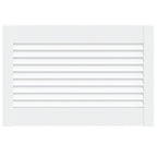 Vidaxl kastdeur met lamellen 39,5x59,4 cm massief grenenhout wit