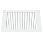 Vidaxl kastdeur met lamellen 61,5x39,4 cm massief grenenhout wit