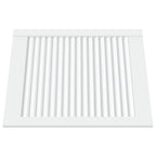 Vidaxl kastdeuren met lamellen 2 st 61,5x49,4 cm grenenhout wit