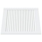Vidaxl kastdeuren met lamellen 4 st 61,5x49,4 cm grenenhout wit