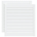 Vidaxl kastdeuren met lamellen 2 st 61,5x59,4 cm grenenhout wit