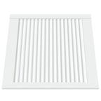 Vidaxl kastdeuren met lamellen 2 st 61,5x59,4 cm grenenhout wit