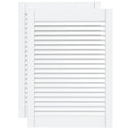 Vidaxl kastdeuren met lamellen 2 st 69x49,4 cm massief grenenhout wit