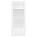 Vidaxl kastdeur met lamellen 99,3x39,4 cm massief grenenhout wit