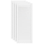 Vidaxl kastdeuren met lamellen 4 st 99,3x39,4 cm gwitrenenhout
