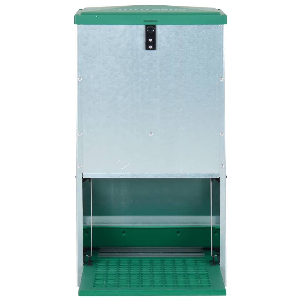 Vidaxl pluimveevoerbak automatisch met pedaal 20 kg