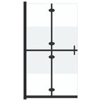 VidaXL Inloopdouchewand inklapbaar 120x190 cm ESG-glas halfmat