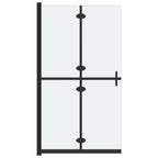 Vidaxl inloopdouchewand inklapbaar 110x190 cm esg-glas mat