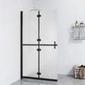 Vidaxl inloopdouchewand inklapbaar 110x190 cm esg-glas mat