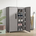 Vidaxl schoenenkast 60x28x90 cm stof grijs