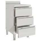 Vidaxl commerciële keukenkast met 3 lades 50x60x96 cm