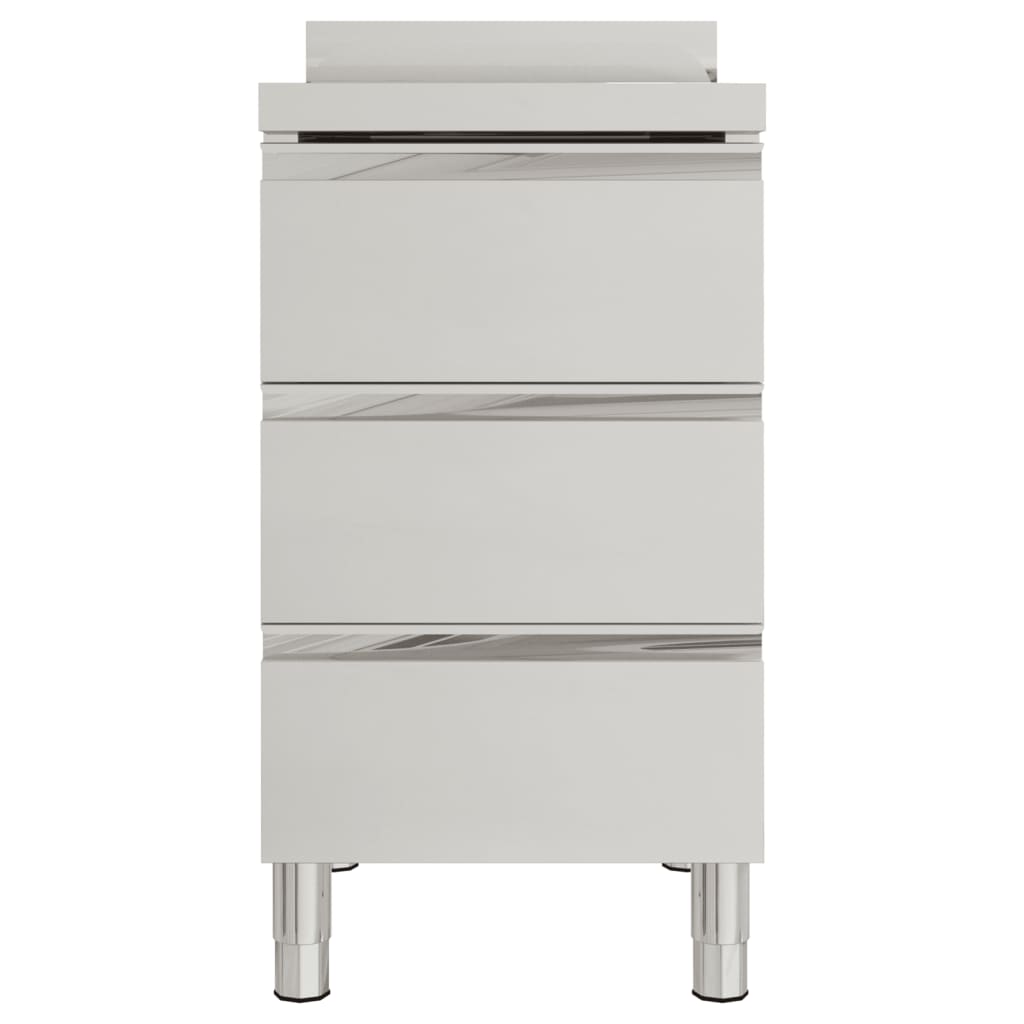 Vidaxl commerciële keukenkast met 3 lades 50x60x96 cm