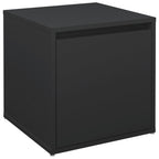 VidaXL Opbergbox met lade 40,5x40x40 cm bewerkt hout zwart