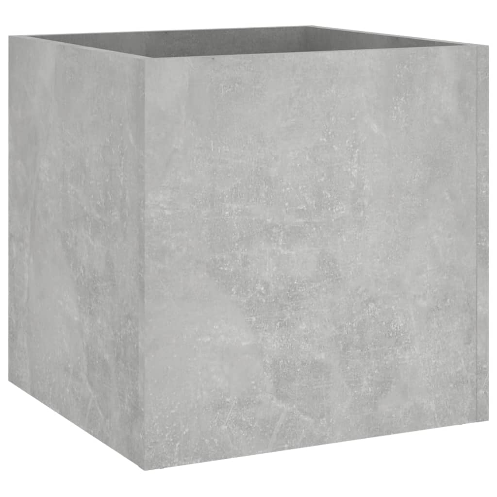 Vidaxl plantenbak 40x40x40 cm bewerkt hout betongrijs