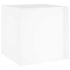 Vidaxl plantenbak 40x40x40 cm bewerkt hout hoogglans wit