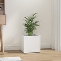 Vidaxl plantenbak 40x40x40 cm bewerkt hout hoogglans wit
