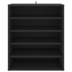 Vidaxl schoenenkast 60x35x70 cm bewerkt hout zwart