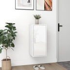 VidaXL Schoenenkast 32x35x70 cm bewerkt hout hoogglans wit