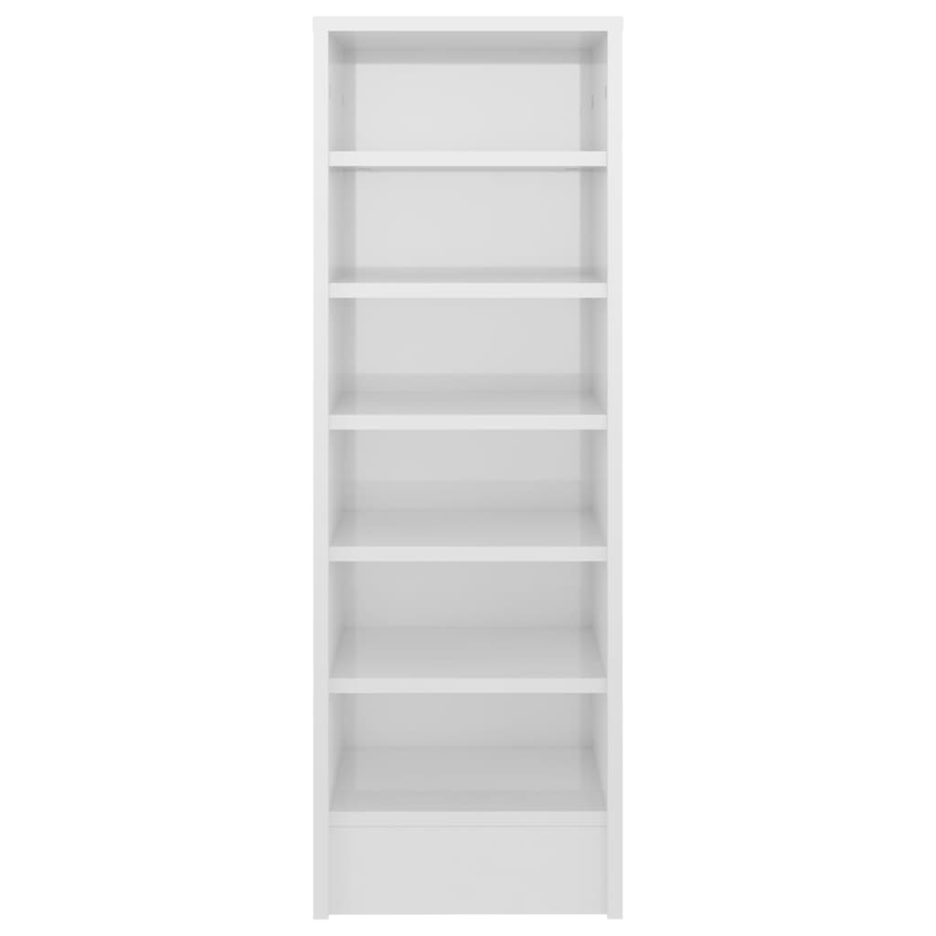 VidaXL Schoenenkast 31,5x35x90 cm bewerkt hout hoogglans wit