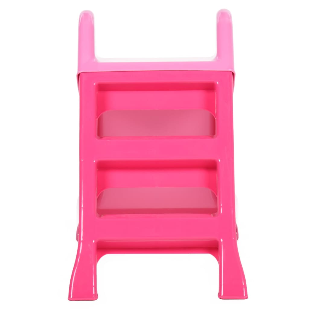 VidaXL Kinderglijbaan inklapbaar 111 cm roze