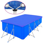 Vidaxl zwembadhoezen 2 st rechthoekig 90 g m² 400x207 cm pe