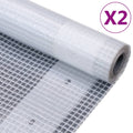 Vidaxl dekzeilen 2 st leno 260 g m² 3x10 m wit