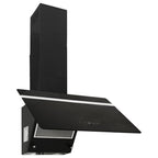 Vidaxl wandafzuigkap 60 cm staal en gehard glas zwart