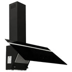 Vidaxl wandafzuigkap 90 cm staal en gehard glas zwart