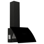 Vidaxl wandafzuigkap 60 cm staal en gehard glas zwart