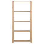 Vidaxl opbergrek 5-laags 80x28,5x170 cm massief grenenhout