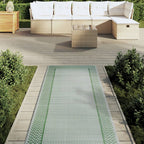 Vidaxl buitenkleed arakil 80x250 cm polypropeen groen
