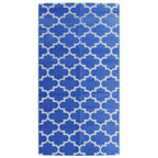 Vidaxl buitenkleed arakil 80x150 cm polypropeen blauw