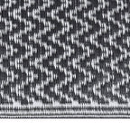 Vidaxl buitenkleed arakil 80x250 cm polypropeen zwart