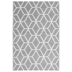 Vidaxl buitenkleed arakil 140x200 cm polypropeen grijs
