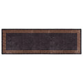Vidaxl vloerkleed wasbaar anti-slip 80x300 cm zwart en goudkleurig