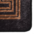 Vidaxl vloerkleed wasbaar anti-slip 190x300 cm zwart en goudkleurig