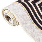 Vidaxl vloerkleed wasbaar anti-slip 160x230 cm lichtbeige