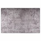 Vidaxl vloerkleed wasbaar anti-slip 80x150 cm grijs