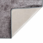 Vidaxl vloerkleed wasbaar anti-slip 80x150 cm grijs