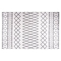 Vidaxl vloerkleed wasbaar anti-slip 80x150 cm zwart en wit