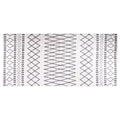 Vidaxl vloerkleed wasbaar anti-slip 80x300 cm zwart en wit