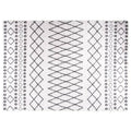 Vidaxl vloerkleed wasbaar anti-slip 120x180 cm zwart en wit