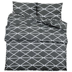 Vidaxl dekbedovertrekset 240x220 cm katoen grijs