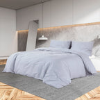 VidaXL Dekbedovertrekset 225x220 cm katoen grijs