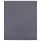 Vidaxl hoeslakens 2 st jersey 180x200 cm katoen antracietkleurig