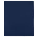 Vidaxl hoeslakens 2 st jersey 160x200 cm katoen marineblauw