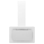 Vidaxl wandafzuigkap 60 cm roestvrij staal en gehard glas wit