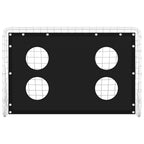 Vidaxl voetbaldoeltrainingsdoel 184x61x122 cm staal